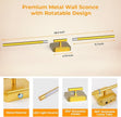 1 Pack Battery Operated Wall Sconce Detachable 360°Rotate, Wireless Wall Lamp 3000-6500K Dimmable, 10000mAh Rechargeable Wall Light for Bedroom, Living Room，28.3