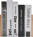 Pandapark Wood Decorative Bookends,Non-Skid Bookend for Shelves,Heavy Duty Bookends,Book Stand for Books/CDs,1 Pair