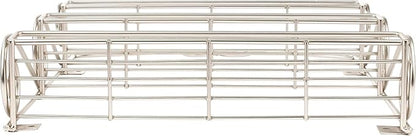 FitWell Scroll Wall Mount Spice Rack, 3-Tier, Traditional Spice Rack Cabinet & Kitchen, Beauty & Nail Polish Organizer for Bathroom, Scroll Wall-Mounted (Satin Nickel)