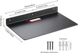 Small Wall Shelf,3.0mm Aluminum Alloy Small Floating Shelf,for Bathroom, Bedroom, Living Room, Kitchen,Office(16 inch Floating Shelf)