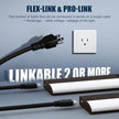 30 Inch LED Under Cabinet Light, Plug in Kitchen Lighting, 3CCT Selectable (3000K/4000K/5000K), CRI94 High Color Accuracy, Linkable, Slim Design Dimmable, Brown
