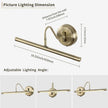 JOOSENLUX Modern Wall Lights Battery Operated Antique Bronze Wireless Picture Lights for Wall 16.5