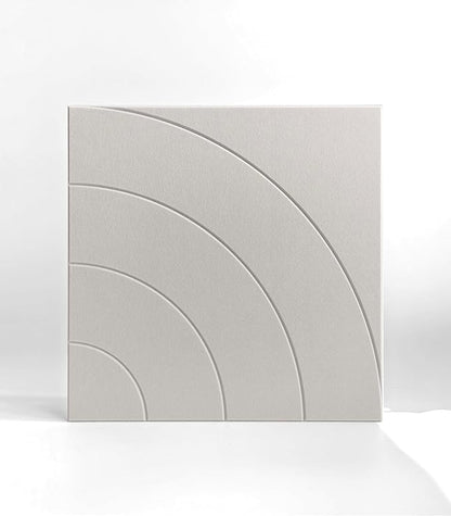 21.65" Large Square Acoustic Panels 4-Pack - Sound Absorbing Wall Panels, Noise Reducing Soundproof Decorative Felt Tiles for Home Office, Studio, Living Room - Beige