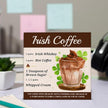 St Patricks Day Decorations - St. Patrick's Day Decor - Irish Coffee Bar Wooden Sign Home Kitchen Coffee Bar Table Shelf Desk Decor 5×5 Inches