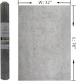 TOTIO Extra Wide Concrete Peel Stick Wallpaper Grey 3D Cement Look Contact Paper 32x78inch Matte Thicken Adhesive Waterproof DIY Vinyl Wrap for Apartment Office Retro Industrial Style Misty Gray