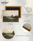 InSimSea Framed Canvas Wall Art Vintage Decor, Wilderness Landscape Painting Pictures for Bedroom Wall Decor, Vintage Wall Art for Living Room, Farmhouse Dining Room Decorations, 12