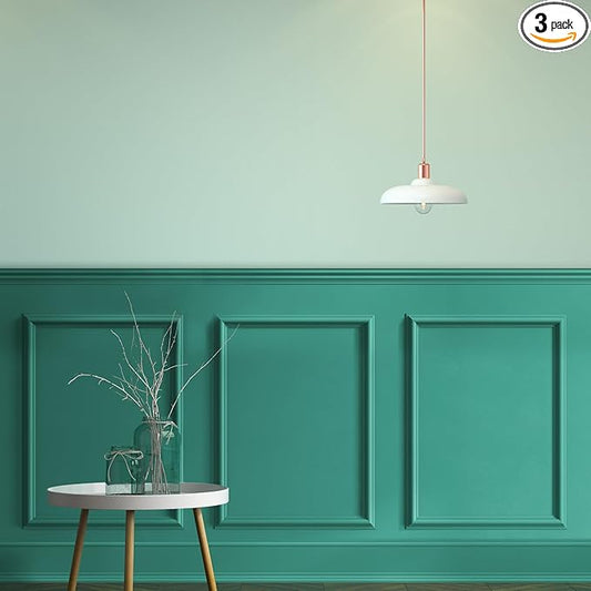 3 Set Accent Wall Molding Kit Premade Wainscoting Panels Wall Molding Peel and Stick Panel White Pre Cut Trim for Walls Picture Frame Molding for Home Decoration(16 x 24 Inch)
