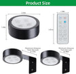 2 Pack Wireless Picture Lights for Wall, Magnetic Black Rechargeable Picture Light Battery Operated with Remote 3 Lighting Modes Painting Light for Art Display, Battery Wall Lights for Photo Gallery