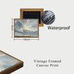 OIQArtOIQ Vintage Landscape Canvas Wall Art Framed Natural Scenery Painting Artwork Prints France Country Wilderness Farmhouse Decor Pictures Kitchen Bedroom Living Room Bathroom