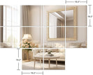 Vlush Full Length Wall & Tiles 10.2'' x 10.2'' x 10PCS Full Body Mirror, Full Length Mirror Wall Mounted Mirrors Decorative for Home Gym, Door, Bedroom & Bathroom