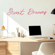 Zzbakress Sweet Dreams Wall Decor Metal Wall Art Large Modern Living Room Farmhouse Sign for Bedroom Black Metal Wall Art for Office and Home Wall Decor (Pink, Farmhouse)