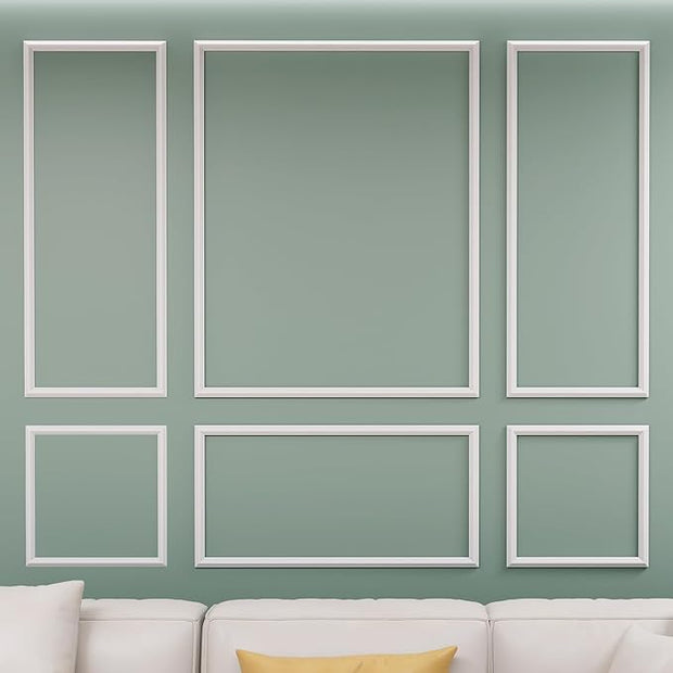Peel and Stick Wall Molding Kit, 3D Pre-Cut Wall Panels for Interior Wall Decor, Peel and Stick Wood Panels, (50"40"+50"20") Peel and Stick Wall Panels, Accent Wall Trim for Living Room, Bedroom, Home