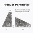 Marble Bookends for Heavy Books, Decorative Bookends for Shelves, Durable and Heavy-Duty Book End for Hardback Book & CDS, Unique Book Stopper & Holder, Gris Lido, Set of 2