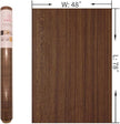 48x78inch Extra Wide Brown Wood Grain Wallpaper Peel and Stick Thick Matte Light Walnut Textured Contact Paper Waterproof Self Adhesive Furniture Stickers DIY Wall Sticker Brown Wood Grain Vinyl Wrap
