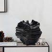 Ceramic Vase - Set of 2 for Home Decor,Black Flower Shape Pampas Vases Minimalist Nordic Boho Style for Modern Farmhouse Decor, Living Room、 Kitchen、Mantle、Bedroom、Dining Table、Office