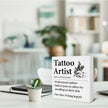Gifts for Tattoo Artists - Tattoo Shop Decor Wooden Sign Home Office Bedroom Beauty Shop Decor - 5 x 5 Inches