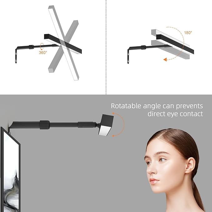 Plug in Picture Lights for Wall, 16 inch Dimmable LED Art Light with Remote, 3 Colour Temperature Gallery Painting Wall Light for Picture Display Dartboard Art Work (Black)