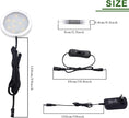 AIBOO 12V LED Under Cabinet Lighting Kit 3 Packs Slim Aluminum Puck Lights with 2-Way Switch All Accessories Included for Counter Closet Lighting 6W (Natural White)