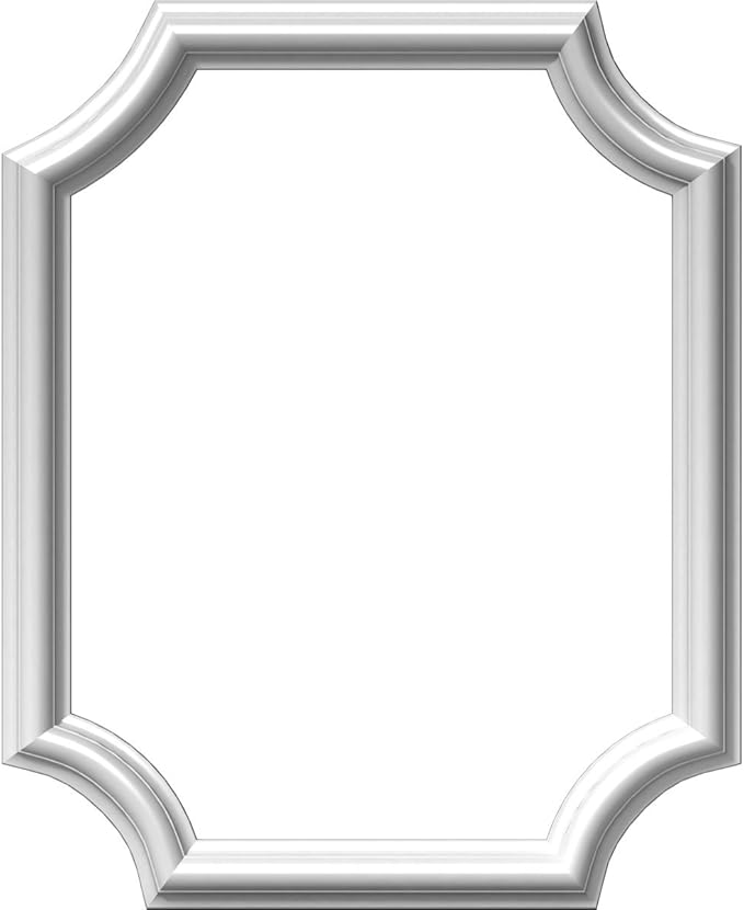 Ekena Millwork PNL16X20AS-02 16"W x 20"H x 1/2"P Ashford Molded Scalloped Wainscot Wall Panel