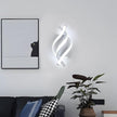 AUA LED Wall Sconce, 21W Modern Spiral Wall Sconce Lighting, 6500K Cool White Indoor Wall Light for Bedroom Living Room Office Restaurant Hallway, Wall Mounted Lamp