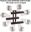Variable Floating Shelves Wood Set of 4, Bathroom Shelves 28.35