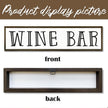 Wine Bar Sign, Rustic Wooden Hanging Signs, Farmhouse Home Decoration for Kitchen Bar, Wall Decor Art, Wine Club Decor, Decorative Wooden Signs and Plaques, 17.8x4x1.2 inches
