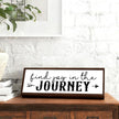 Inspirational Wood Sign, Vintage Wall Decor, Modern Farmhouse Home Decor for Table Shelf, Bedroom Wall Decoration, Decorative Wooden Signs, Find Joy In the Journey Sign 17.8x4x1.2 inches