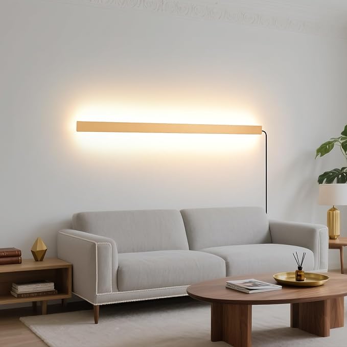 Modern Plug in Long Wall Sconce, 39