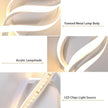 DELIPOP Modern LED Wall Sconce, 3000K Spiral Indoor Wall Light, 21W Acrylic LED Wall Lamp for Hallway Bathroom Bedroom Living Room
