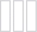 3 PCS Premade Wainscoting Panels Accent Wall Panels For Interior Wall Decor Easy DIY Build And Batten Chair Rail & Picture Frame Door Decor (8 x 24 in)
