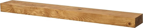 Dogberry Collections Smooth Timber Floating Shelf – Versatile Wood Mantel & Wall Shelf (Aged Oak, 48 in.)