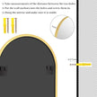 24x36 inch Arch Wall Mirror, Gold Arched Bathroom Vanity Mirrors for Over Sink, Metal Frame Room Wall Decor Haning or Leaning for Entryway, Bedroom, Living Room