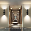 Wall Sconce Bathroom Sconces Lighting, 13 inch Black Modern Sconces Up Down Lights Wall Decor Indoor Wall Light Fixtures for Living Room Hallway Staircase Bedroom Hardwired