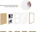 puthiac 8.5x11 Solid Oak Wood Picture Frame, Fits 2Pcs 5x7 with Mat or 8.5x11 Without Mat, Wall or Tabletop Display with Stand, Vertical or Horizontal, Plexi Front, 1 Pack, Natural Oak