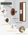 Battery Operated Wall Sconces Set of 2,Rechargeable Wall Lights Wood,Stick On Wall Lights for Bedroom,Wall Mounted Bedside Reading Lamps Dimmable,Battery Powered Wall Lamp for Bedroom