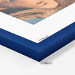 Vittanly 5x7 Picture Frames Set of 4, Display Pictures 4x6 with Mat or 5x7 without Mat, Small Photo Frames for Wall or Tabletop Display, Engineered Wood with Shatter Resistant Plexiglass, Royal Blue