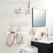 JQK Small Floating Glass Shelves Gold, 4 Inch Display Ledges for Wall, Mini Decor, Living Room Bedroom Bathroom, Tempered Glass Shower Storage, 2 Pack, TGS101L4-BG-P2