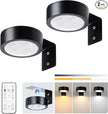 2-Pack Picture Light Battery Operated with Remote, LED Painting Lights, Dimmable and Timer Painting Light, Art Display Light for Picture Frame Artworking Portrait, Home Wall Decor Black display light