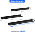 4X Strong Magnetic Stove Top Shelf, Adjustable 15-30 Inches, Fits Various Stove Lengths, Kitchen Organizer, Holds Spices, Condiments and BBQ Sauces (Matte Black)