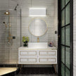 Aipsun 15.75in Matte White Modern Vanity Light Up and Down LED Vanity Light for Bathroom Wall Lighting Fixtures (White Light 5000K)