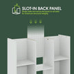 Furinno LUDER Book Shelf, 11-Cube Bookshelf, Reversible Bookcase, 9.4 x 29.1 x 41.7, for Living Room, Bedroom, Home Office, White