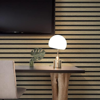 Wood Grating Stripe Self-Adhesive Wallpaper - Peel & Stick, Removable, Waterproof, PVC Vinyl Film, Multiple Sizes & Designs