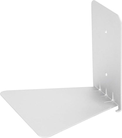 Umbra Conceal, Sturdy Metal Floating Bookshelf for Wall, Silver, Large, Set of 3