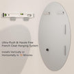 VocalStar Frameless Oval Mirror, 28