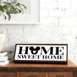 Home Sweet Home Sign, Decorative Wooden Signs and Plaques, Front Door Porch Decors, Living Room Decors, Farmhouse Decoration for Wall or Tabletop, Housewarming Decor