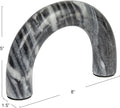 Creative Co-Op Marble Arch Tabletop Shelf, Grey Accent Decor
