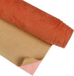 CRE8TIVE Crinkle Crushed Velvet Wallpaper Peel and Stick Orange Self Adhesive Velvet Flocking Liner for Jewelry Drawer Box Lining Felt Drawer Liner 12