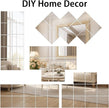 Vlush Adhesive Mirror Tiles 12'' x 12'' x 10PCS Home Gym Decor Full Body & Full Length Mirrors Wall Mounted Mirrors Decorative for Home Gym, Door, Bedroom & Bathroom