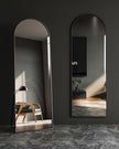Arched Full Length Mirror, Floor Mirror with Stand, 18