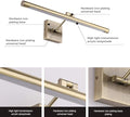 Joosenhouse Modern LED Picture Lights 24.4 inch, Antique Bronze Metal Artwork Display Lamp with Rotatable Sconces Lamp Head, 14W (70W Eqv.), Hardwired Connection, 3000K Warm White 840Lm…